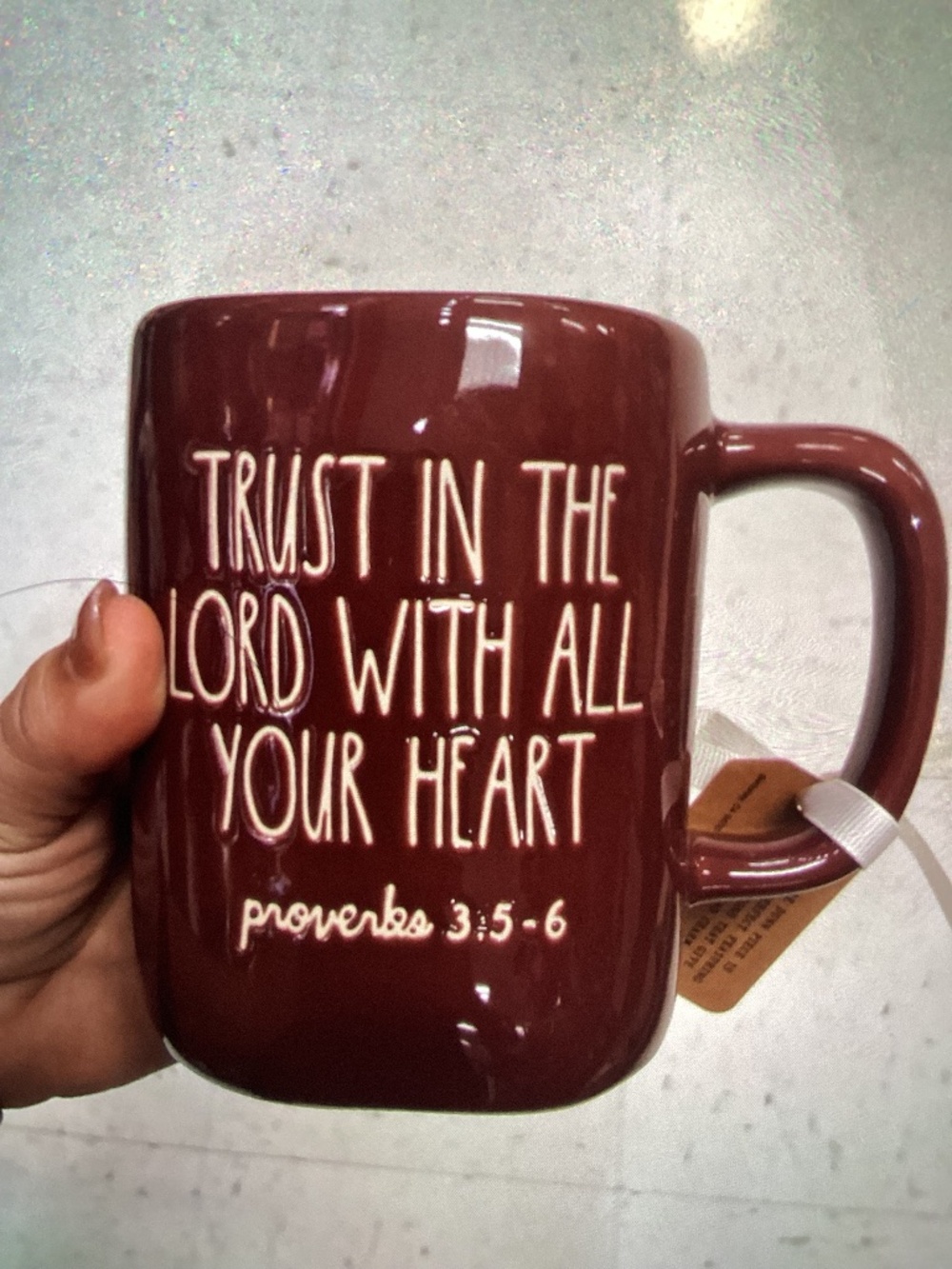 New Rae Dunn Coffee Mug- Trust in the Lord with all your hEart